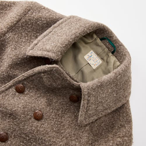 laydown detail image of Boom Cat Casentino Italian Wool Peacoat