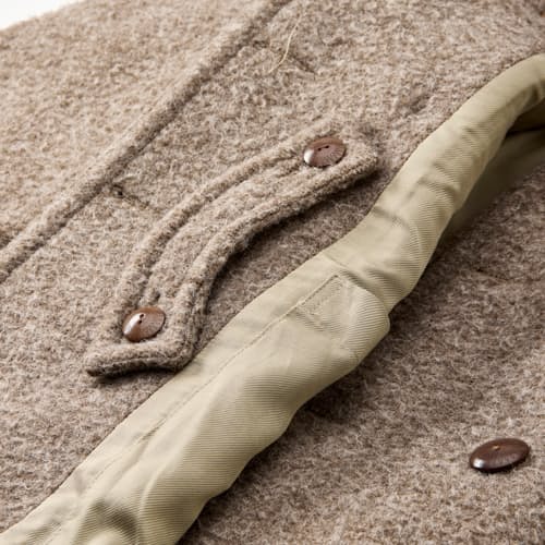 laydown detail image of Boom Cat Casentino Italian Wool Peacoat