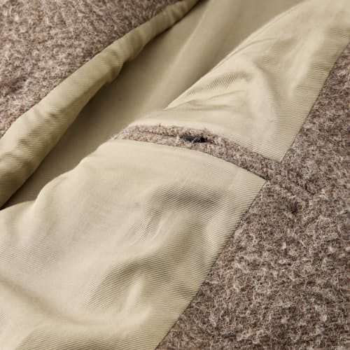 laydown detail image of Boom Cat Casentino Italian Wool Peacoat