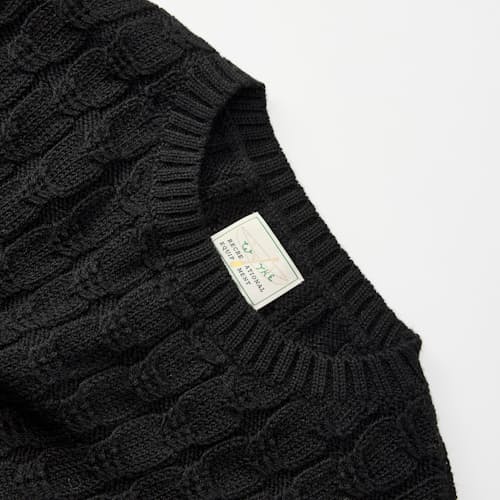 laydown detail image of Highland Cableknit Sweater