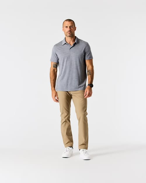Zac is 6'0", 175lbs, and wearing size 32x32 in Khaki