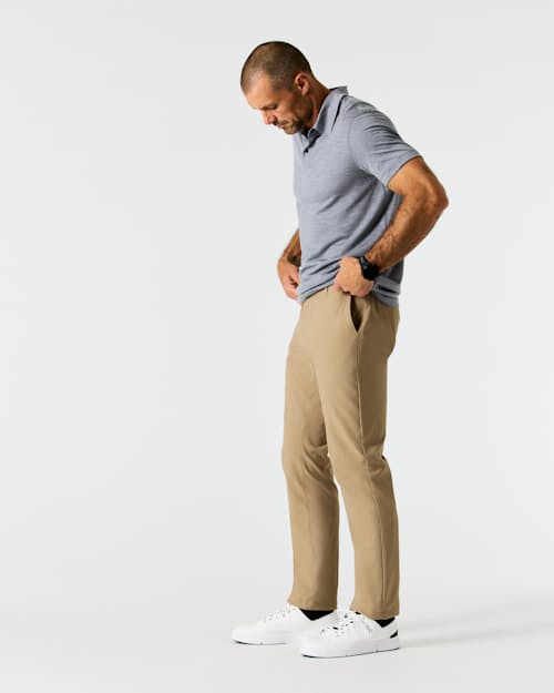 on model image of Nomad Performance Chino - HB Athletic Tapered