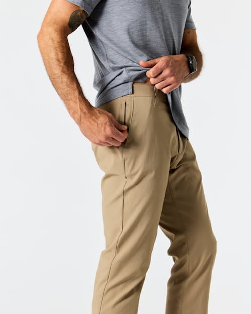 on model image of Nomad Performance Chino - HB Straight
