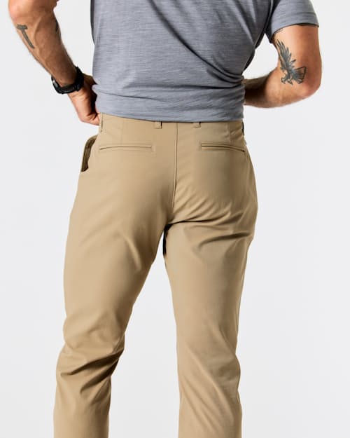 on model image of Nomad Performance Chino - HB Straight