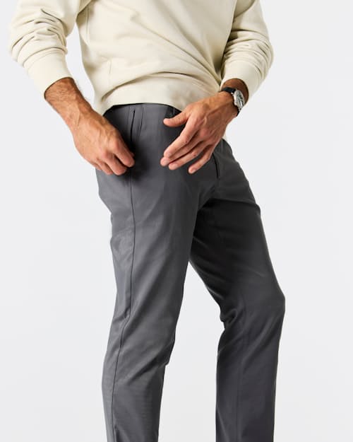 on model image of Nomad Performance Chino - HB Straight
