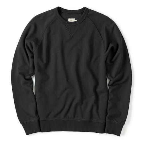 laydown image of Midweight Terry Crewneck Sweatshirt