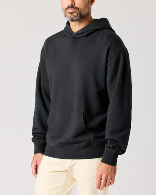 lifestyle image of Midweight Terry Pullover Hoodie