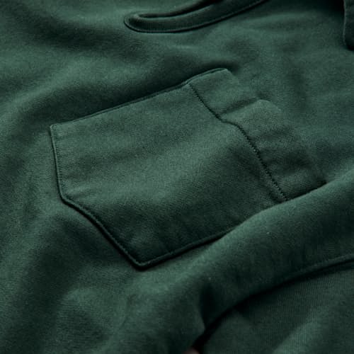 laydown detail image of Midweight Terry Quarter Zip Sweatshirt