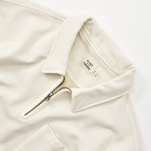 laydown detail image of Midweight Terry Quarter Zip Sweatshirt