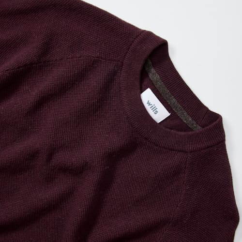 laydown detail image of Merino Wool Crewneck Sweater