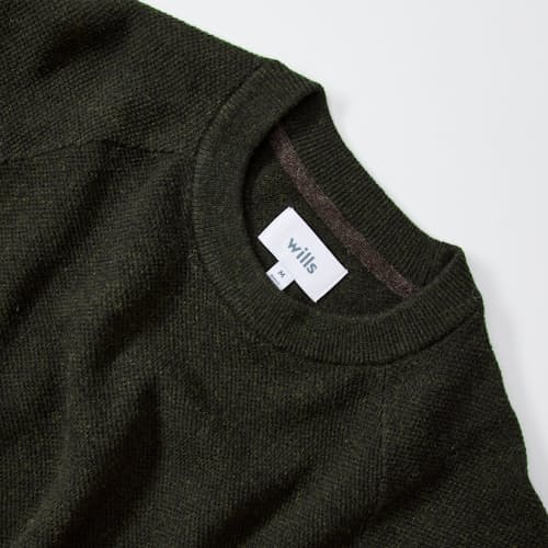 laydown detail image of Merino Wool Crewneck Sweater