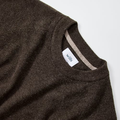 laydown detail image of Merino Wool Crewneck Sweater
