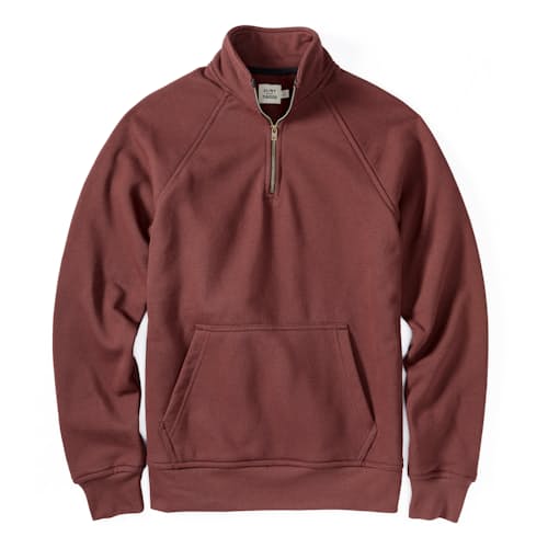 laydown image of 10-Year Quarter Zip Sweatshirt