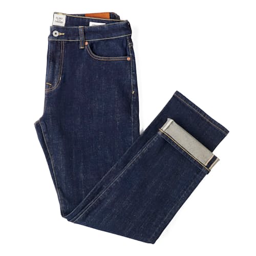 laydown image of Stretch Selvedge Denim - HB Athletic Tapered