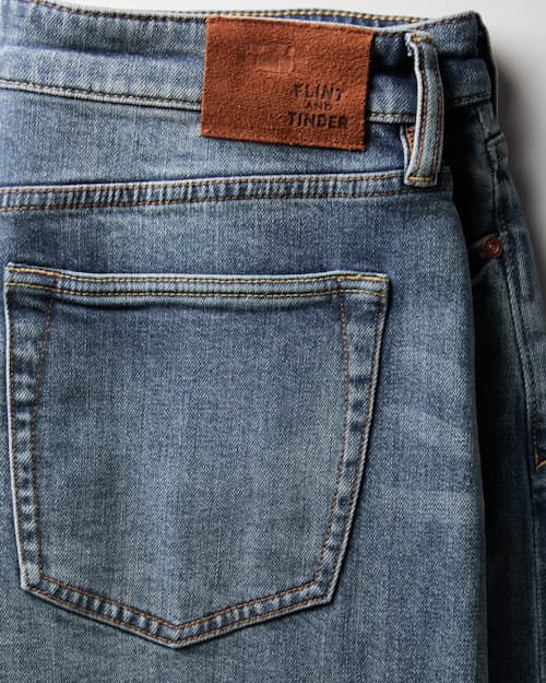 laydown detail image of Stretch Selvedge Denim - HB Athletic Tapered