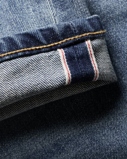 laydown detail image of Stretch Selvedge Denim - HB Athletic Tapered