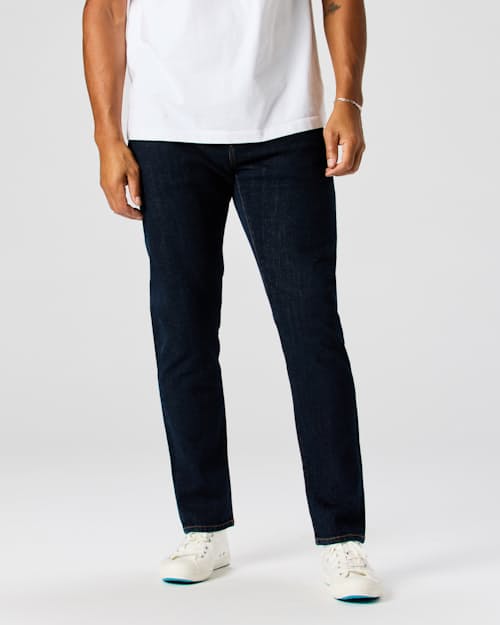 on model image of Stretch Selvedge Denim - HB Slim