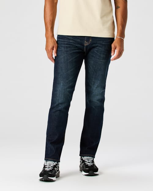 on model image of Stretch Selvedge Denim - HB Slim