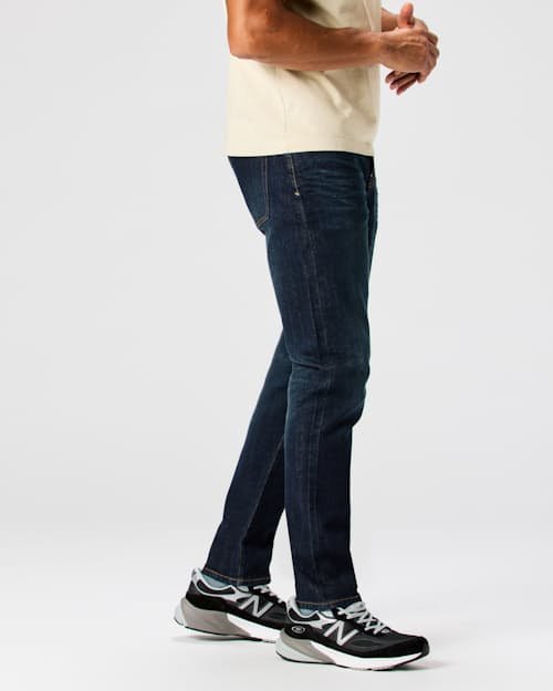 on model image of Stretch Selvedge Denim - HB Slim