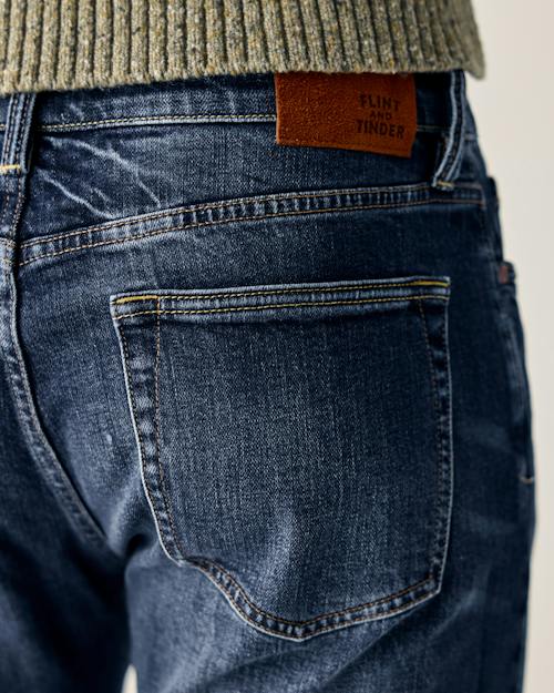 on model image of Stretch Selvedge Denim - HB Slim