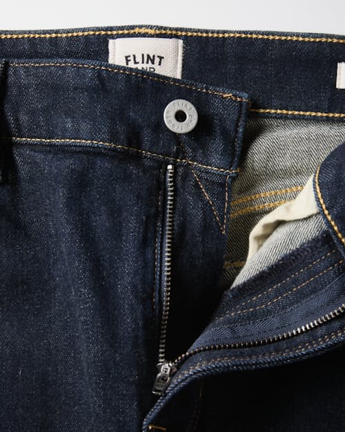 laydown detail image of Stretch Selvedge Denim - HB Straight
