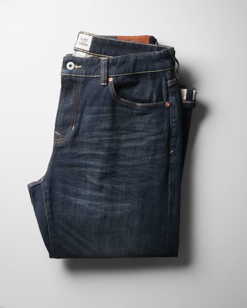 no crop image of Stretch Selvedge Denim - HB Straight