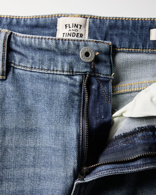 laydown detail image of Stretch Selvedge Denim - HB Straight