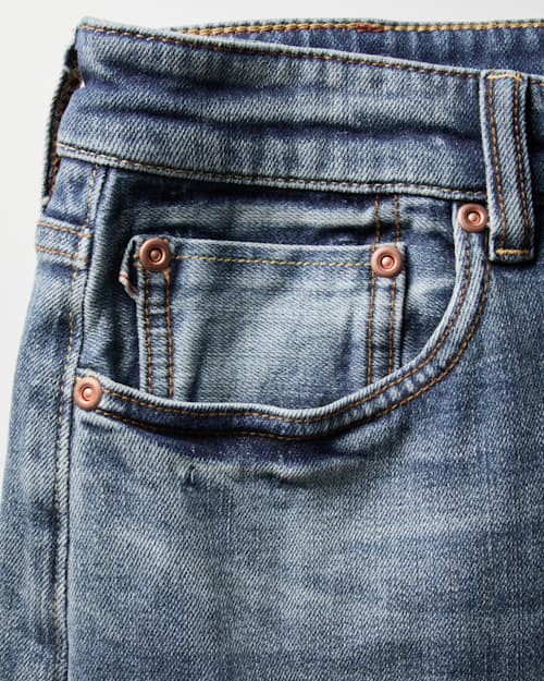 laydown detail image of Stretch Selvedge Denim - HB Straight