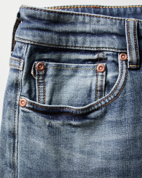 laydown detail image of Stretch Selvedge Denim - HB Straight