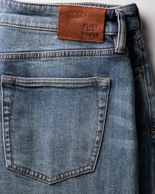 laydown detail image of Stretch Selvedge Denim - HB Straight
