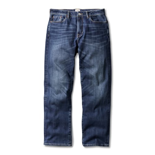 laydown image of Stretch Selvedge Denim - HB Straight