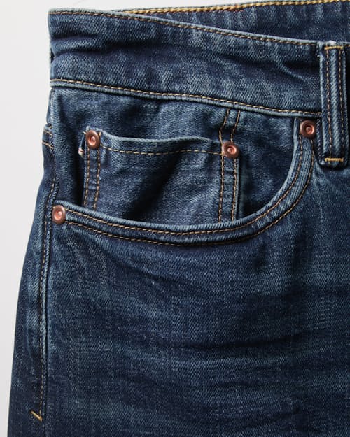 laydown detail image of Stretch Selvedge Denim - HB Straight