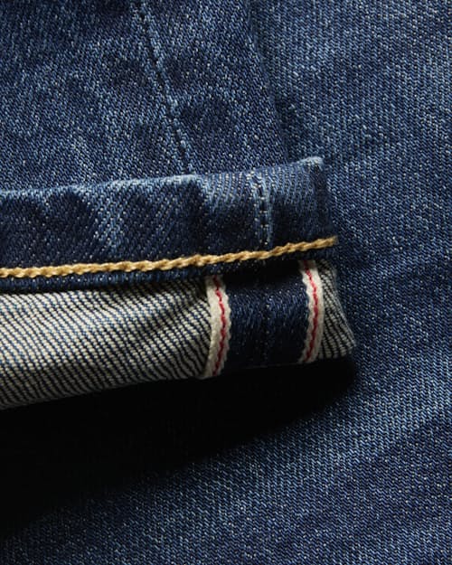 laydown detail image of Stretch Selvedge Denim - HB Straight