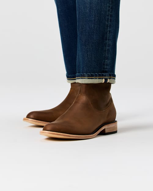on model image of Roper Zip Boot