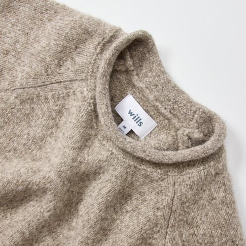 laydown detail image of Yak Alpaca Rollneck Sweater