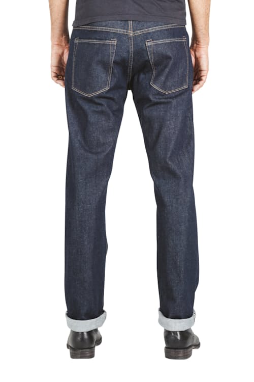 on model image of The Hammer Straight 10.5 oz Stretch Denim Jeans
