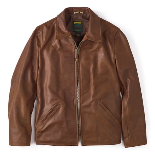 laydown image of Buffalo Leather Sunset Jacket