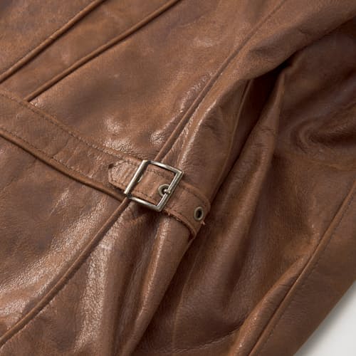 laydown detail image of Buffalo Leather Sunset Jacket
