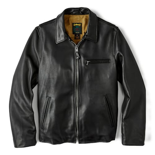 laydown image of Lambskin Delivery Leather Jacket
