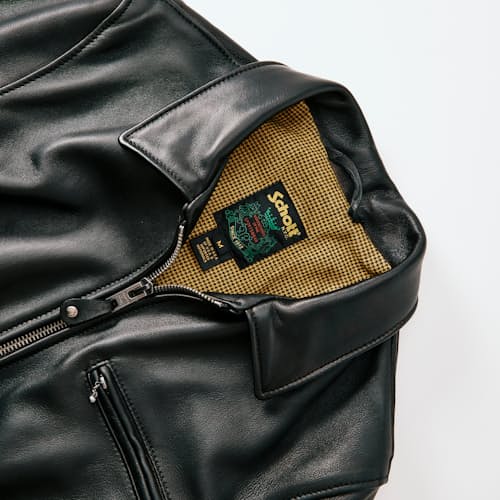 laydown detail image of Lambskin Delivery Leather Jacket