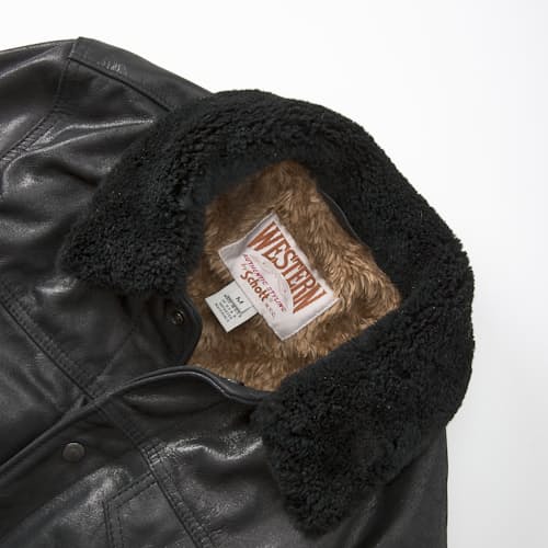 laydown detail image of Vintage Rancher Leather Jacket