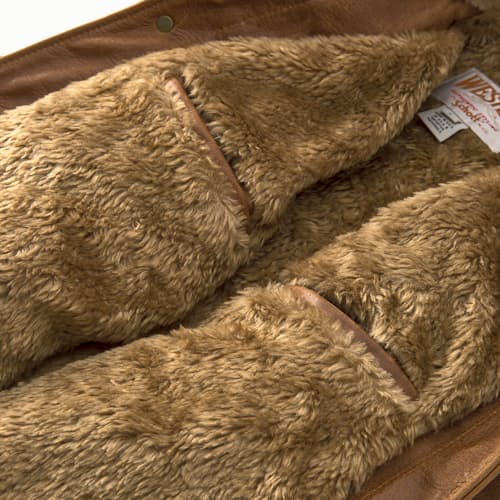 laydown detail image of Vintage Rancher Leather Jacket