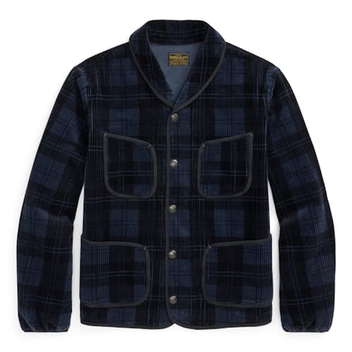 laydown image of Baldwin Corduroy Shirt Jacket
