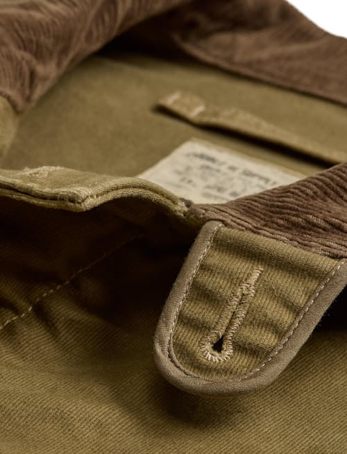laydown detail image of Bower Double Cloth Bomber Jacket