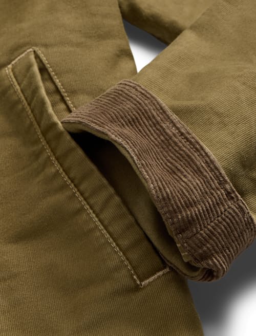 laydown detail image of Bower Double Cloth Bomber Jacket