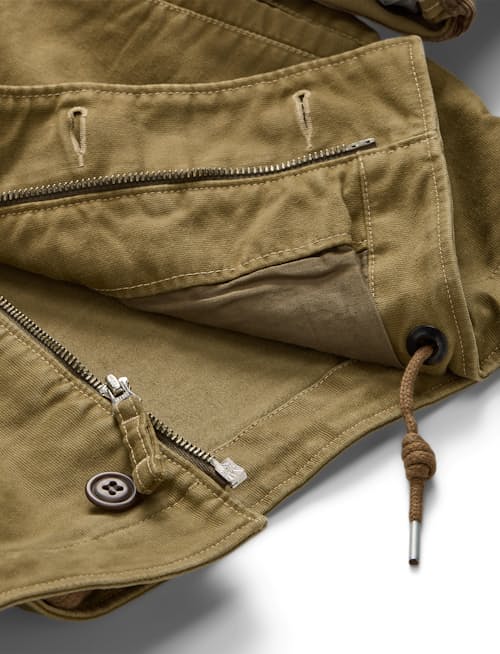 laydown detail image of Bower Double Cloth Bomber Jacket