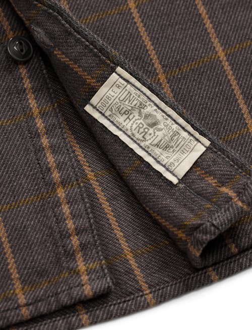 laydown detail image of Cameron Plaid Workshirt