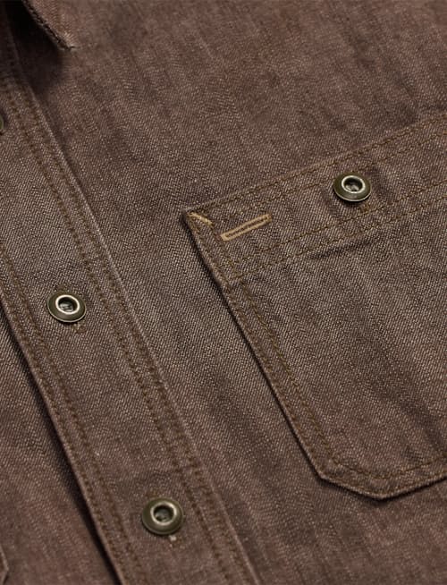 laydown detail image of Denim Harvest Workshirt