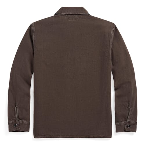 laydown image of Elmore Denim Cruiser Shirt Jacket
