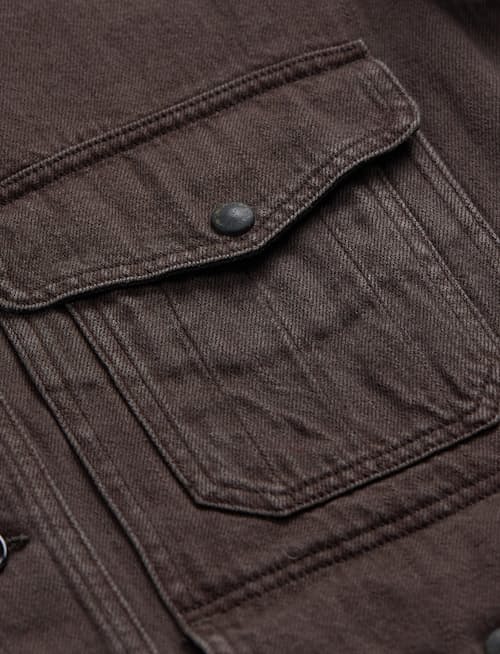 laydown detail image of Elmore Denim Cruiser Shirt Jacket